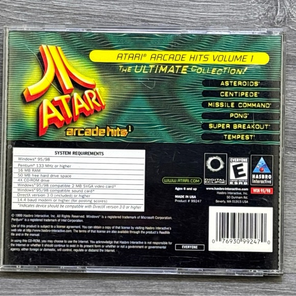 ATARI Arcade Hits The Ultimate Collection PC Game Win 95/98 - Picture 15 of 15